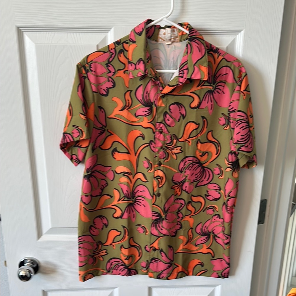 Seea Pink and Orange Floral Top